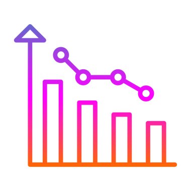 iş grafiği simgesi, vektör illüstrasyonu basit tasarım