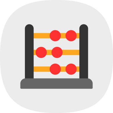 abacus web simgesi vektör illüstrasyonu