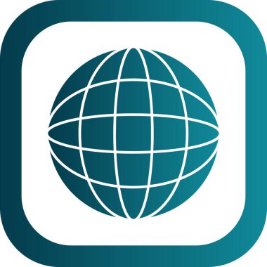 Küresel simge vektör illüstrasyonu