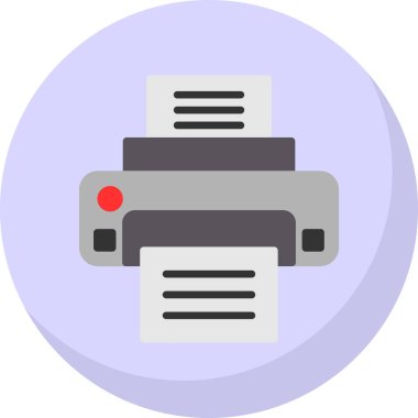  yazıcı web simgesi basit illüstrasyon
