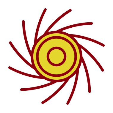 Bir çiçeğin vektör illüstrasyonu