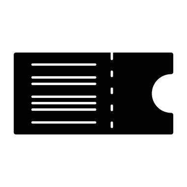 bilet ikonu vektör illüstrasyonu