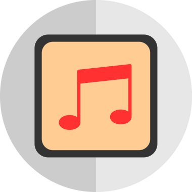 müzik çalar ikon vektör illüstrasyonu