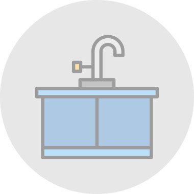 Kitchen sink icon.web simple illustration