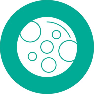 Ay simgesi, vektör illüstrasyonu basit tasarım