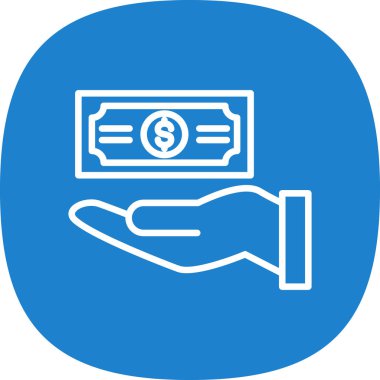 Bağış simgesi, vektör illüstrasyonu, yardım konsepti 