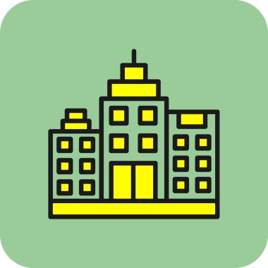 modern yapı web simgesi, vektör illüstrasyonu