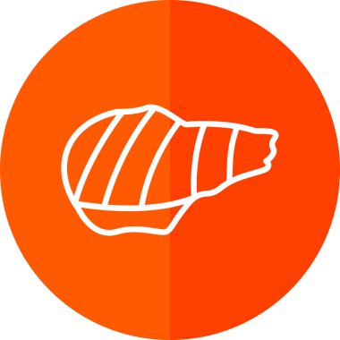 Izgara domuz ağı simgesi, vektör illüstrasyonu