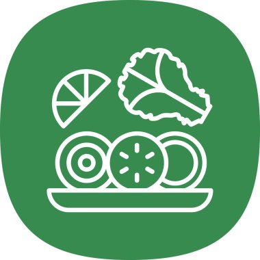 Gıda simgesinin vektör illüstrasyonu