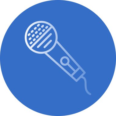 mikrofon simgesi vektör illüstrasyonu