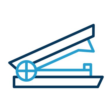 Stapler web simgesi, vektör illüstrasyonu 
