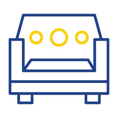 Kanepe. Web simgesi basit tasarım