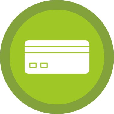 Kredi kartı simgesi, vektör illüstrasyonu 