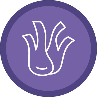 Mor eldivenli bir elin vektör çizimi