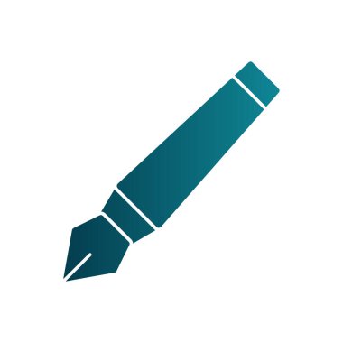 mürekkep kalem simgesi, vektör illüstrasyonu  