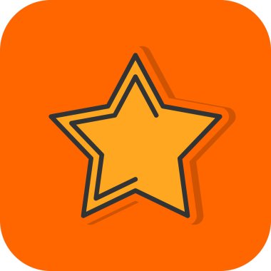 yıldız simgesi vektör illüstrasyonu 