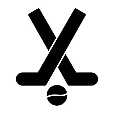 Modern Hokey simgesinin vektör çizimi                          