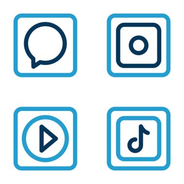 Müzik simgelerinin vektör illüstrasyonu