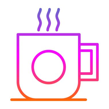 Kupa web simgesi, vektör illüstrasyonu 