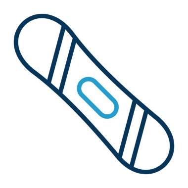 Snowboard web simgesi, vektör illüstrasyonu