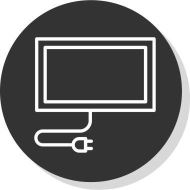 ekran simge vektör çizim 