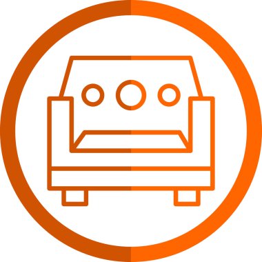 Kanepe. Web simgesi basit tasarım