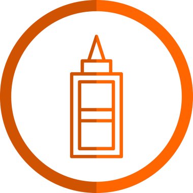 Düzeltme sıvısı. Web simgesi basit illüstrasyon