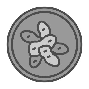 Bir çiçek simgesinin vektör illüstrasyonu