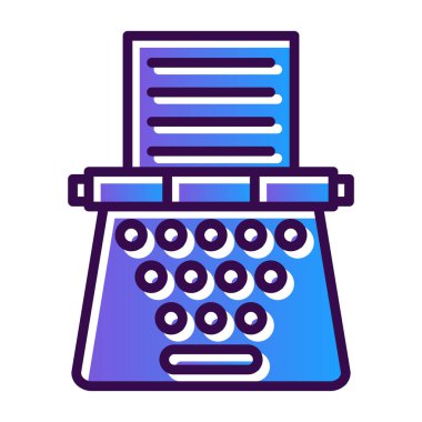 Yazar simge vektörü yazıyor. İnce çizgi işareti. izole edilmiş sınır sembolü çizimi