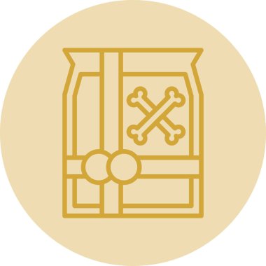 Bir hediye kutusunun vektör illüstrasyonu