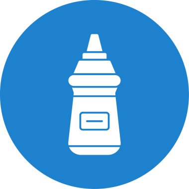 Hardal şişesinin vektör illüstrasyon simgesi 