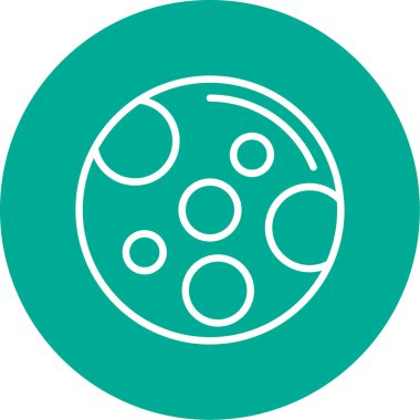 Ay simgesi, vektör illüstrasyonu basit tasarım