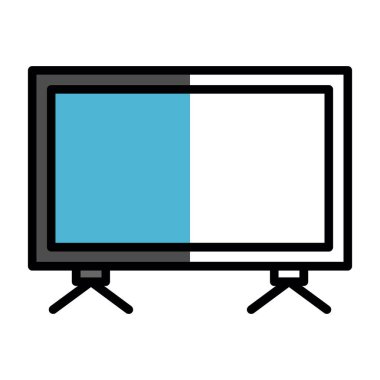 izole edilmiş retro televizyon tasarımı