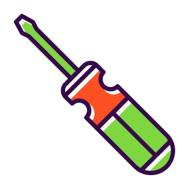 tornavida aracı simge vektör illüstrasyon tasarımı