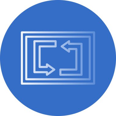 Web simgesi, vektör illüstrasyonunu tekrarla