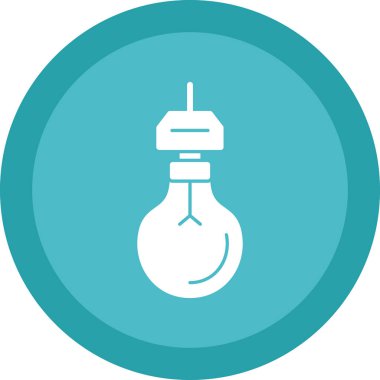 ampul simgesi, vektör illüstrasyonu 