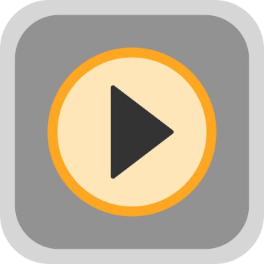 Düz oyun. Web simgesi basit illüstrasyon