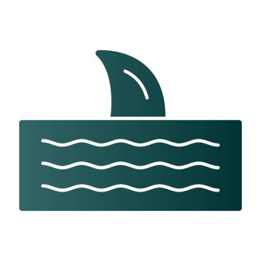 Yüzme havuzu ikonu. Renk doldurma tasarımı ile düzenlenebilir kalın taslak. vektör illüstrasyonu.