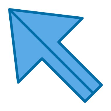 Ok. Pointer web simgesi basit illüstrasyon 