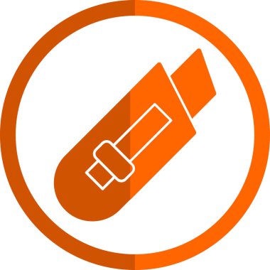 Kağıt kesicisi grafik web simgesi basit tasarım 