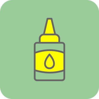 Yapıştırıcı web simgesi, basit vektör illüstrasyonu