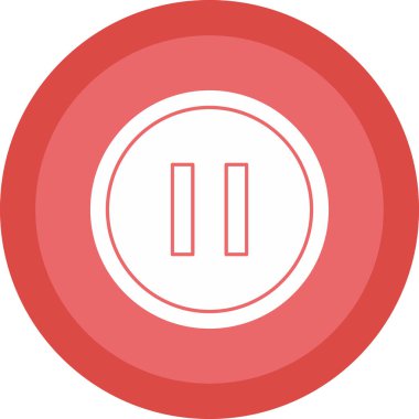 pause button. web simple illustration