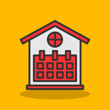 Hastane inşa vektör illüstrasyonu