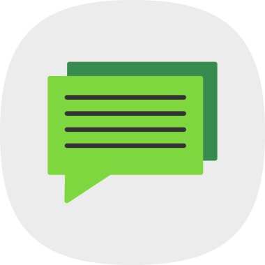 sohbet baloncuğu ileti vektör çizgisi simgesi 