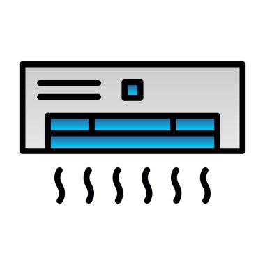 Modern klima simgesinin vektör illüstrasyonu                                     