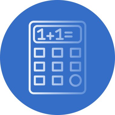 Basit Hesaplayıcı Simgesi, vektör illüstrasyonu