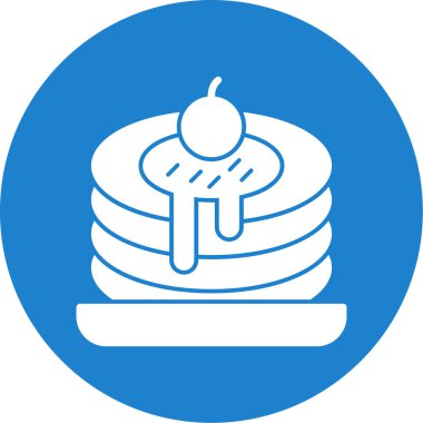 doğum günü pastası simgesi basit tasarım