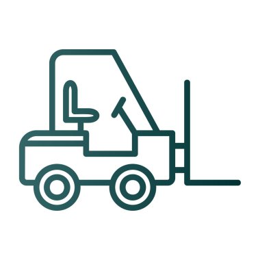 vector illustration of Forklift icon 