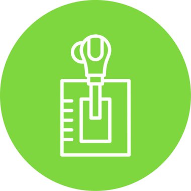 Modern oto tamir simgesinin vektör illüstrasyonu