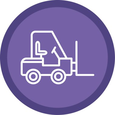 vector illustration of Forklift icon 